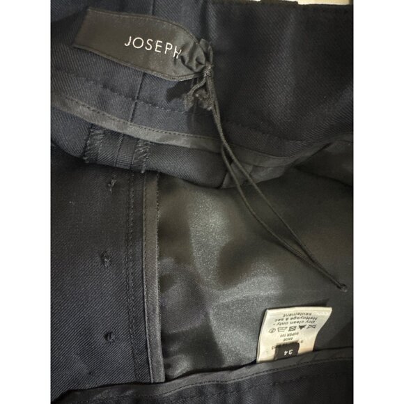 Joseph Ange Black Super 100 Wool Trousers Size 34 - Picture 3 of 5